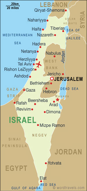 map of israel and palestine territories. Background Notes : Israel